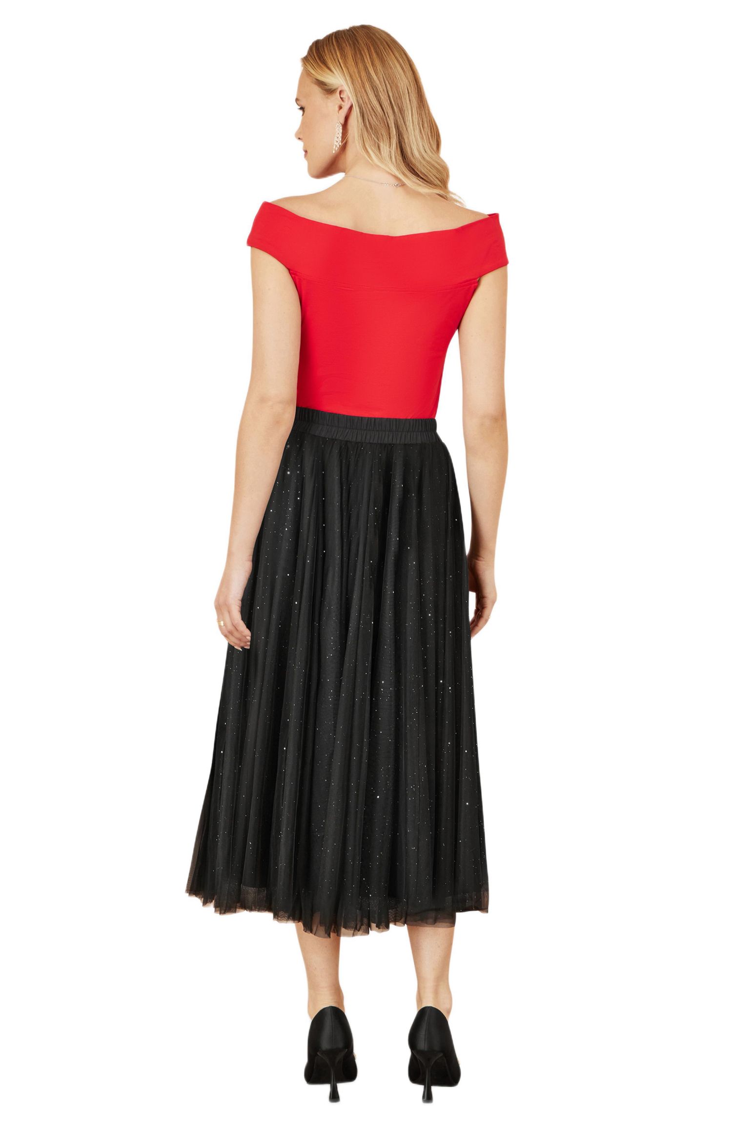 Women's Sparkle Mesh Tulle Skirt