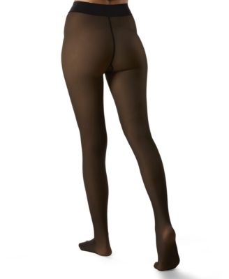 Women's Sheer Illusion Fleece-Lined 80-Denier Thermal Tights