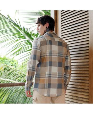 Men's Gradient-Plaid Regular Shirt