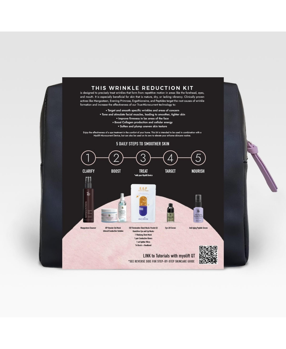 7E Wellness Wrinkle Erase Microcurrent Skincare Kit, 13-Piece