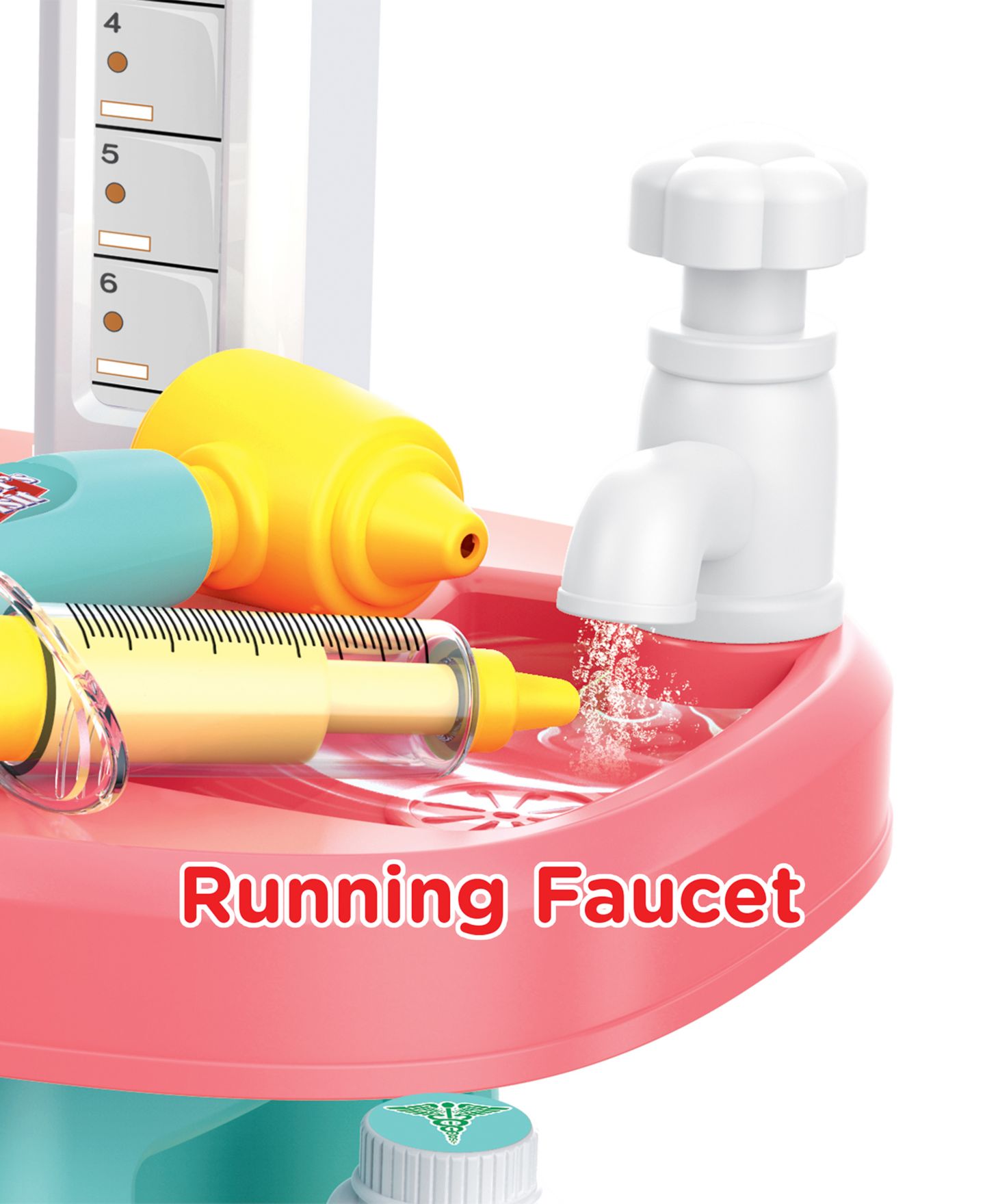 Детский игровой набор World Tech Toys Doctor's Visit Working Faucet 20-Piece Playset, Ages 3+ — фото 3