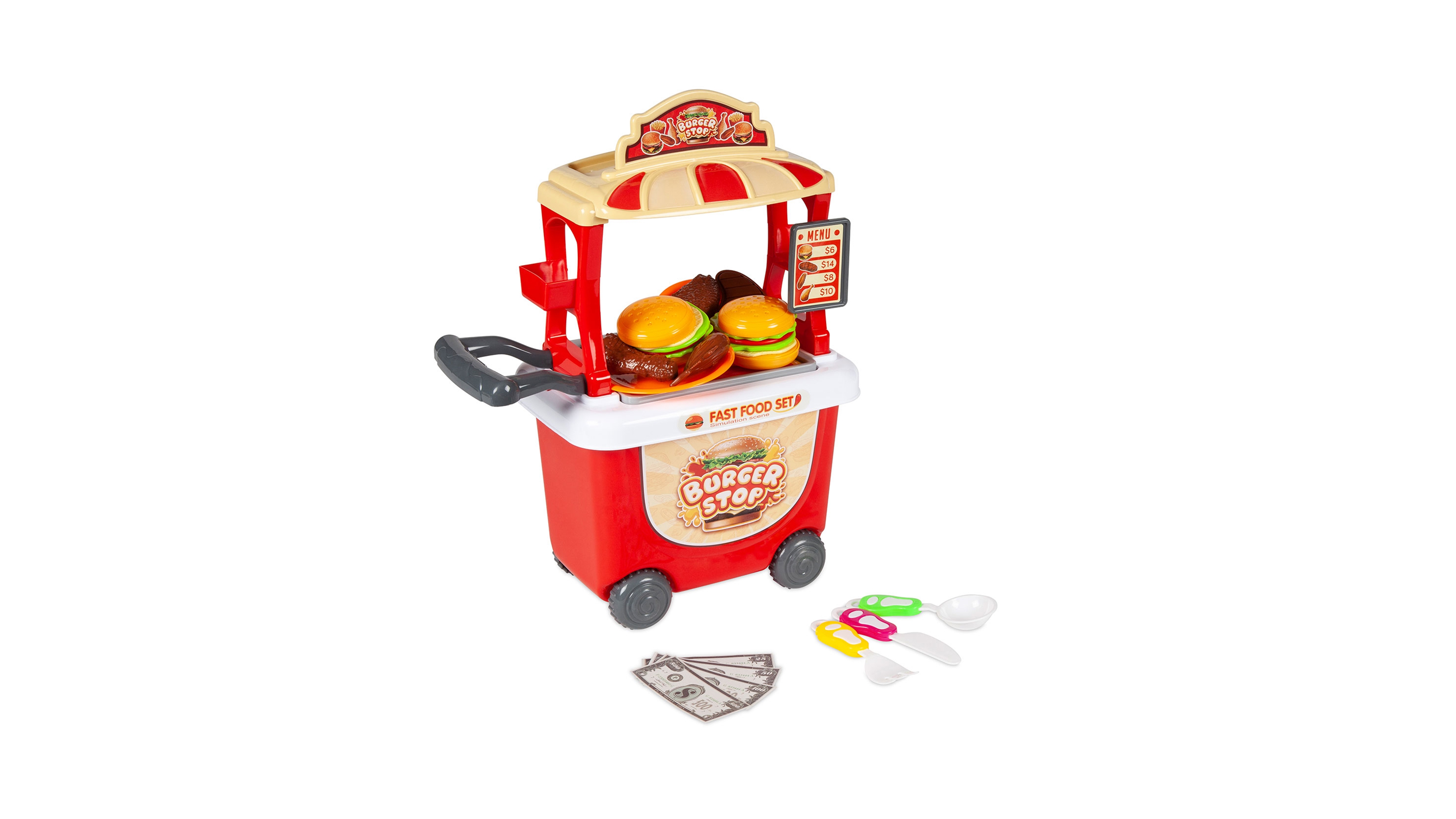 World Tech Toys Burger Cart Playset