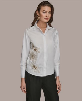Women's Embellished Collared Shirt