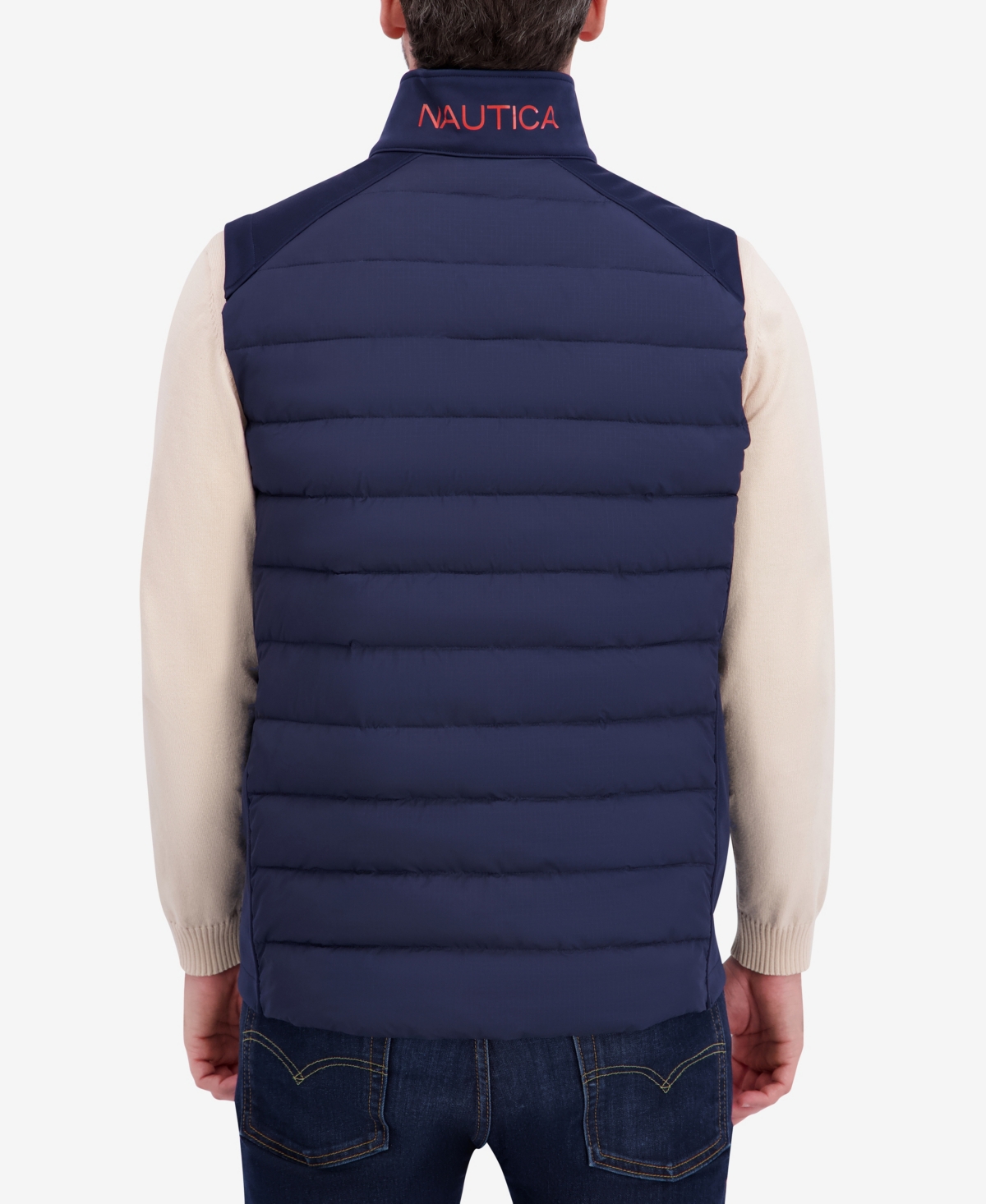 Nautica Men's Transitional Mixed Media Vest