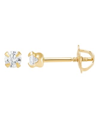 2-Piece Stud and Hoop Earrings Set in 10k Yellow Gold