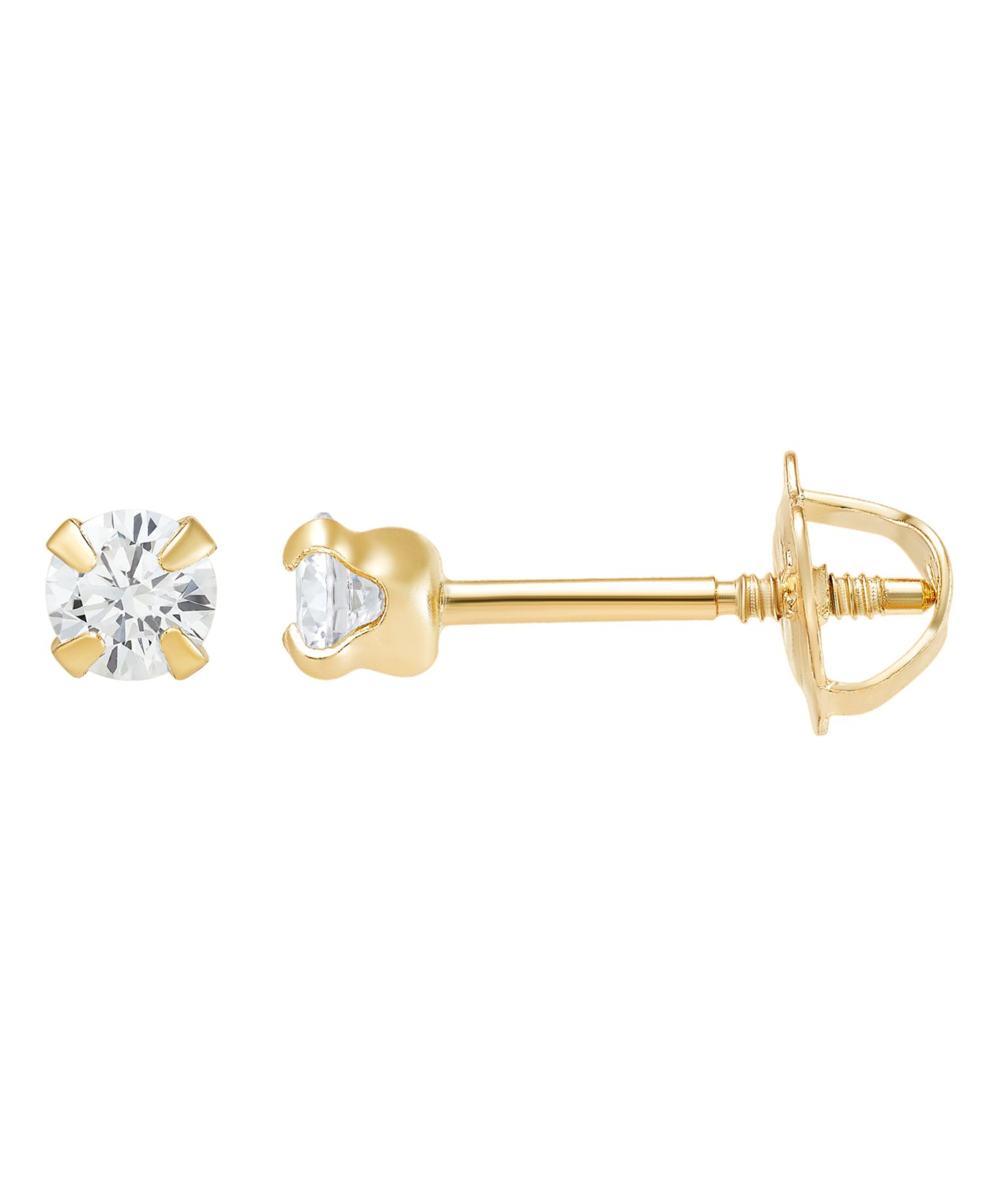 Macy's 2-Piece Stud and Hoop Earrings Set in 10k Yellow Gold
