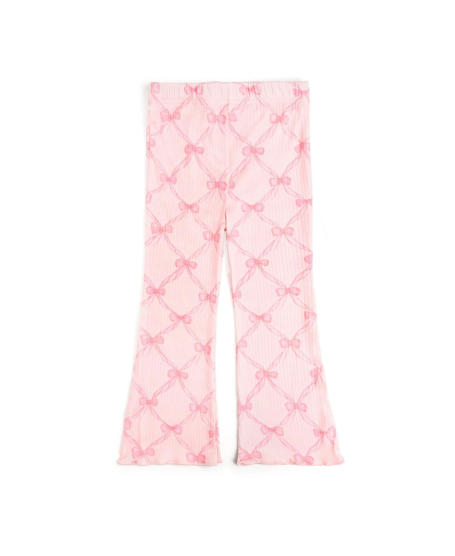 Big Girls Bow Trellis Flare Legging