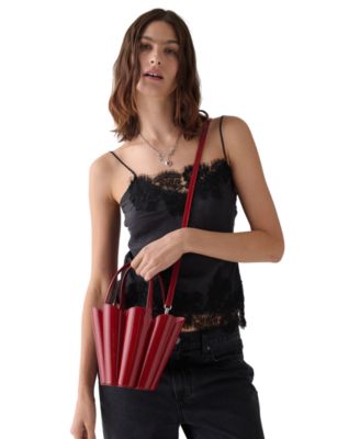 Spade Mini Patent Leather Flower Bucket Bag