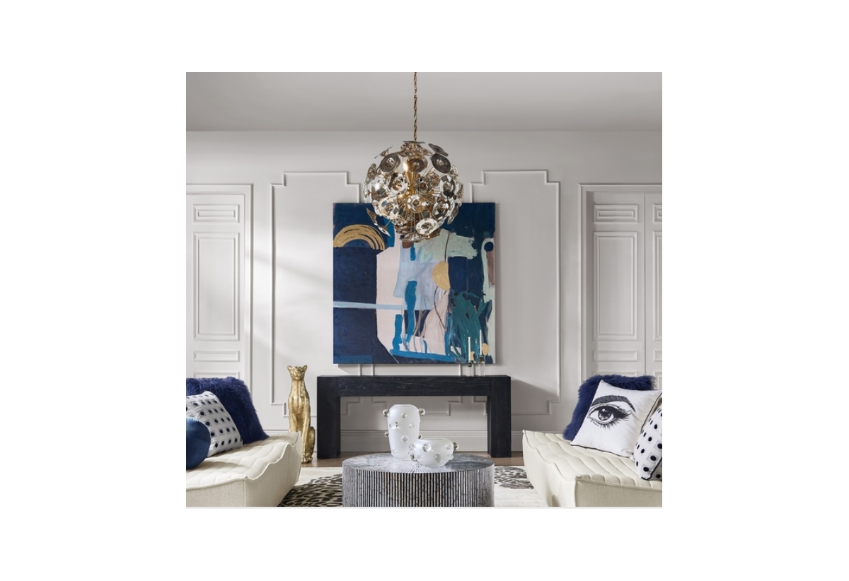 Z Gallerie Tinslee Chandelier - Smoke