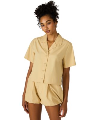 Women's Sandra Collared Button Front Top