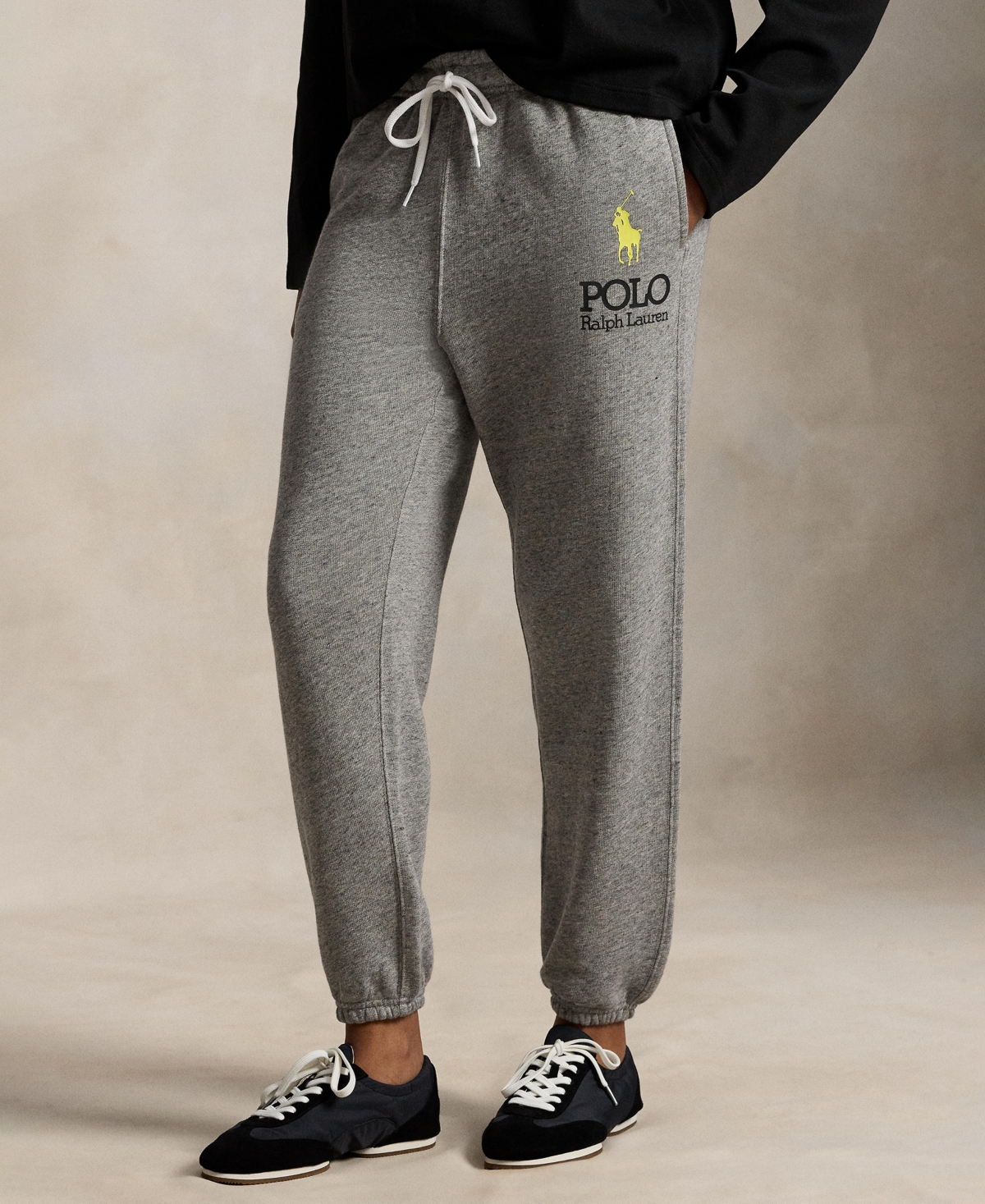 Polo Ralph Lauren Women's Big Pony Fleece Sweatpants In Gray