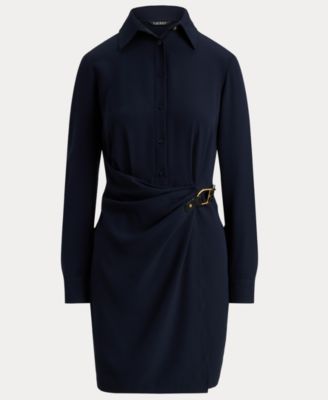Women's Buckle-Trim Shirt Dress