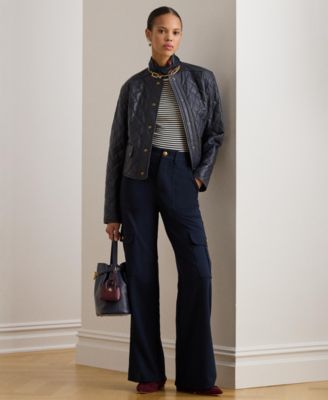 Lauren Ralph Lauren - Women's Ponte Wide-Leg Cargo Pants