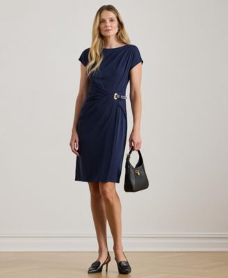 Lauren Ralph Lauren - Women's Buckle-Trim Stretch Dress