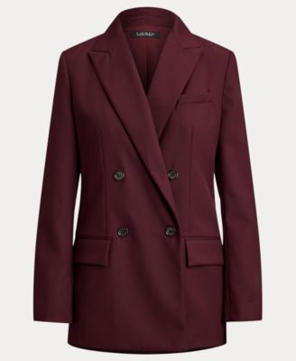 Women's Double-Breasted Twill Blazer