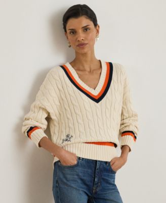 Women's Cable-Knit Cricket Sweater