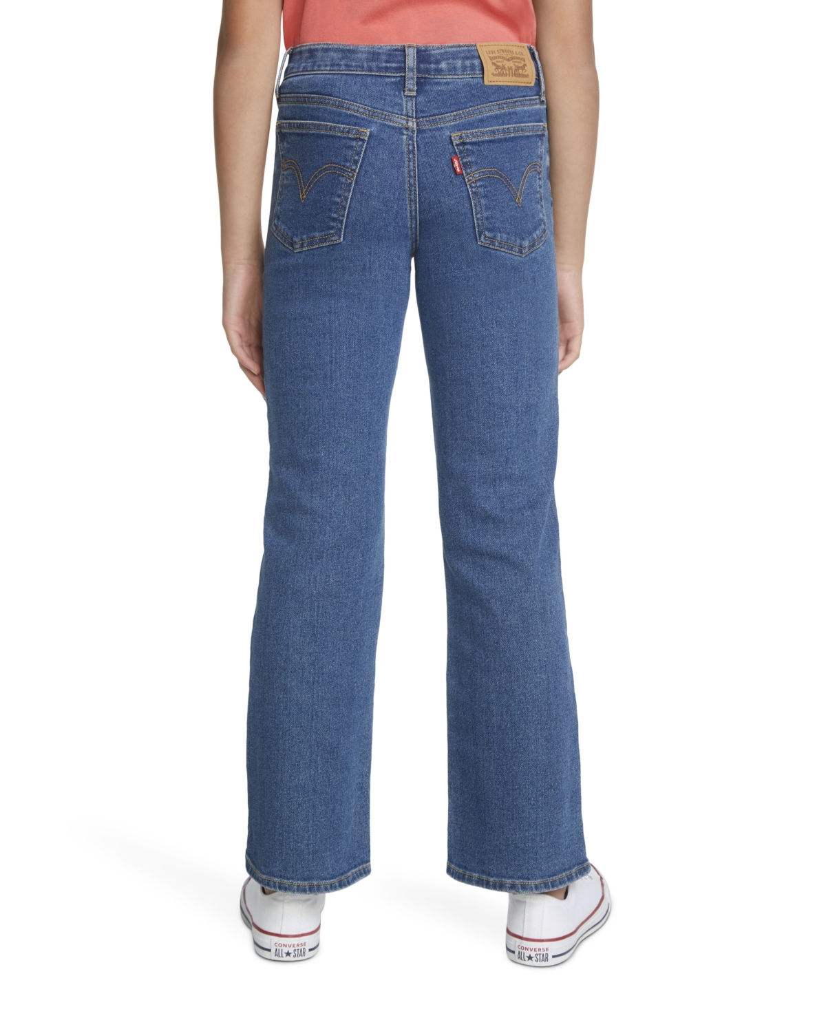 Levi's Big Girls Vintage-like Mid Rise Wide Leg Jeans In Blue