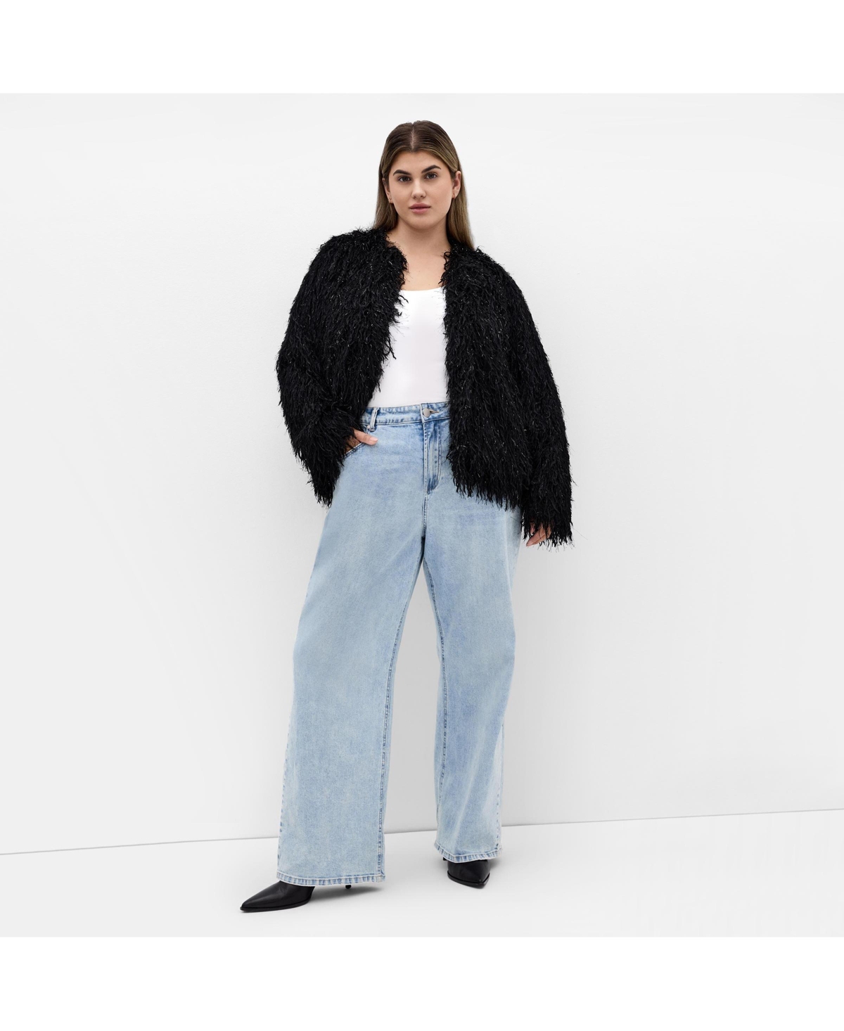 City Chic Women's Plus Sparkle Queen Jacket