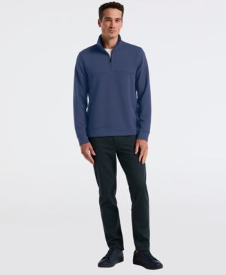 Men's Neoprene Quarter-Zip Long-Sleeve Sweater