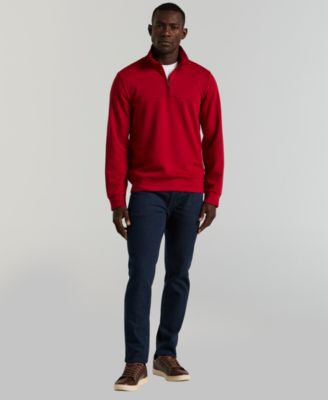 Men's Neoprene Quarter-Zip Long-Sleeve Sweater