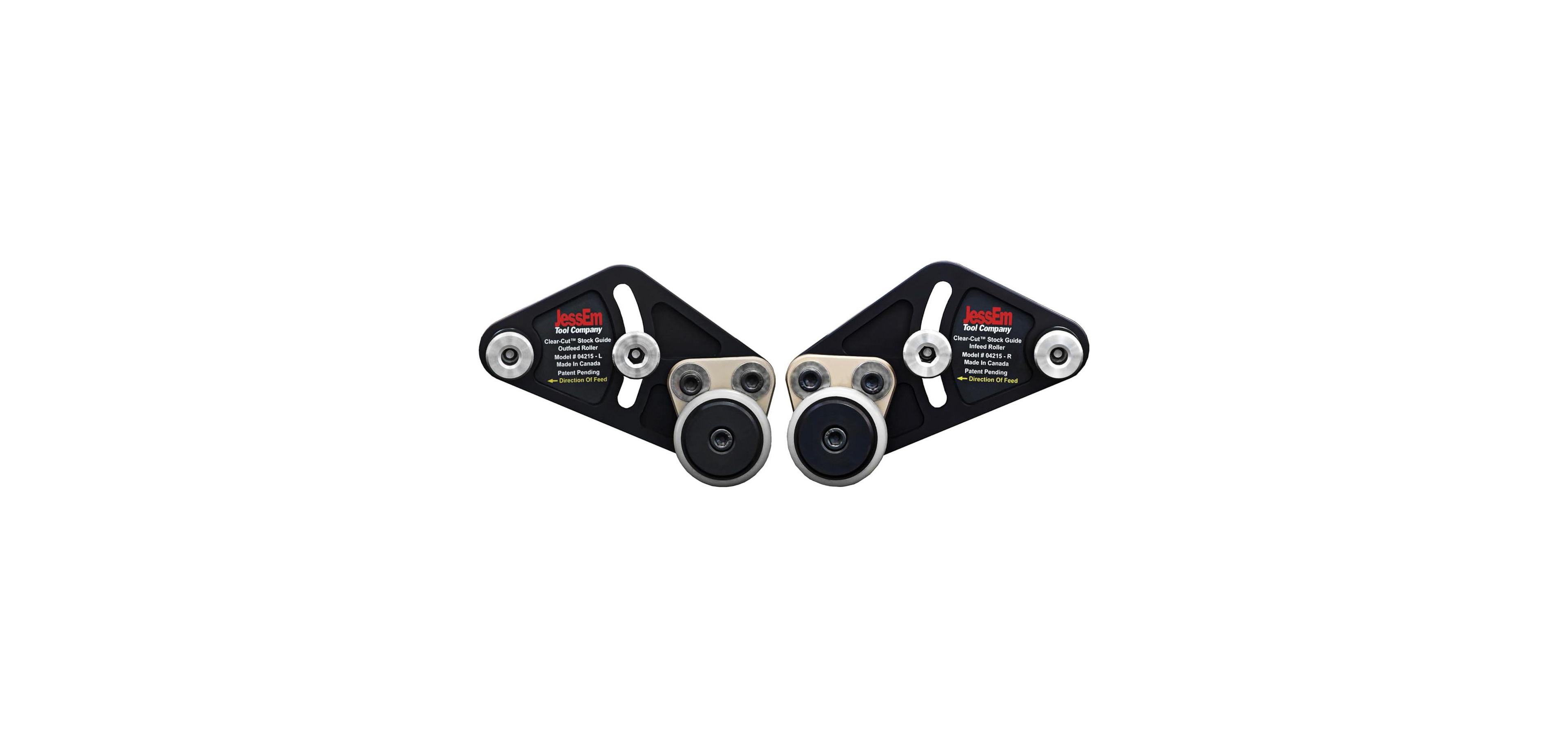 JessEm 04215 Clear-Cut Precision Stock Guides with Dual Roller Hold-Down System for Router Table Fences