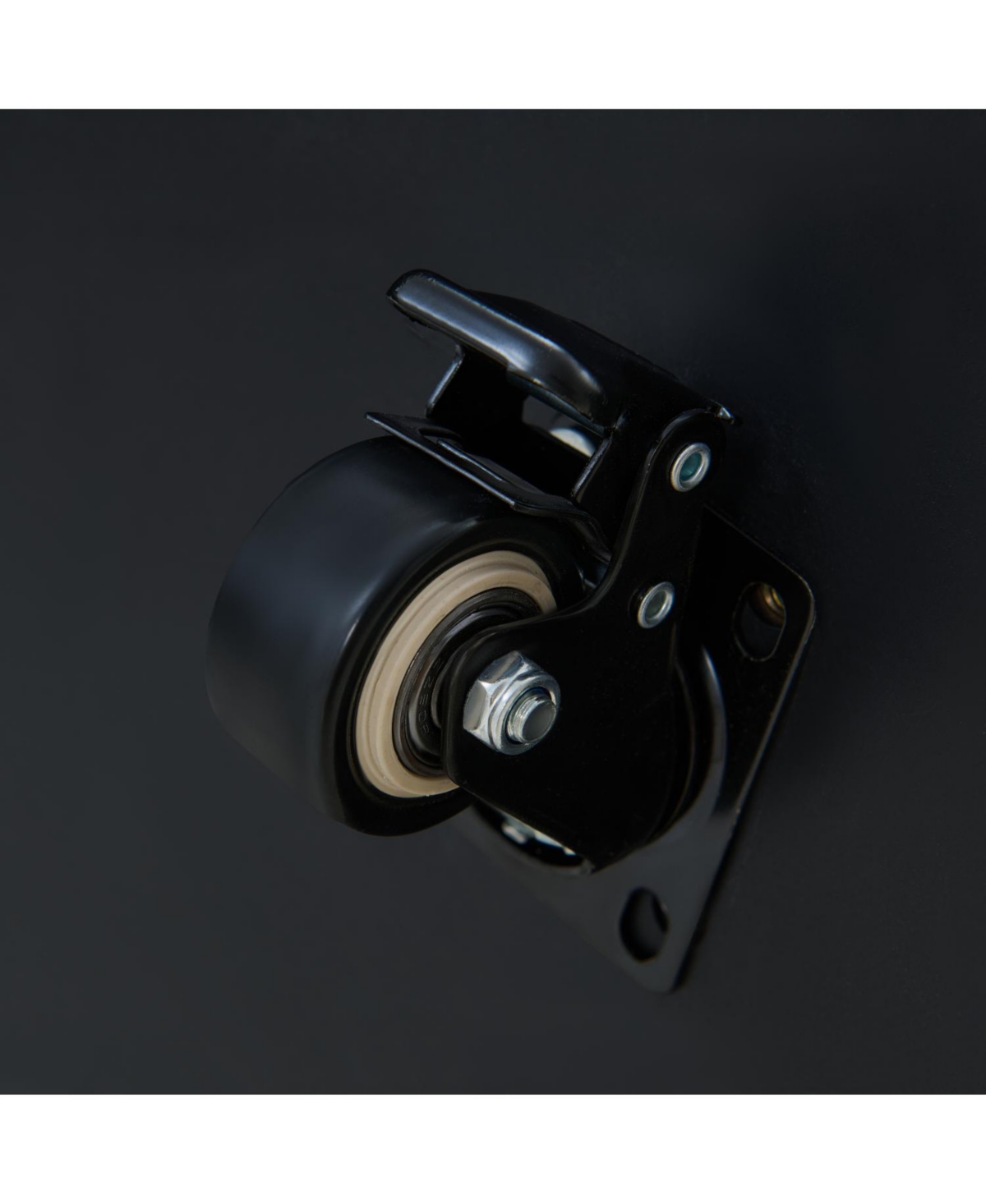 Streamdale Furniture Streamdale Modern Round Coffee Table with Casters & 2 Drawers Marble Top