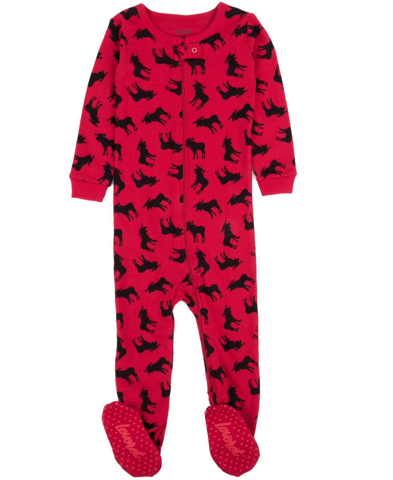 Baby 0-24M Footed Cotton Holiday Pajamas