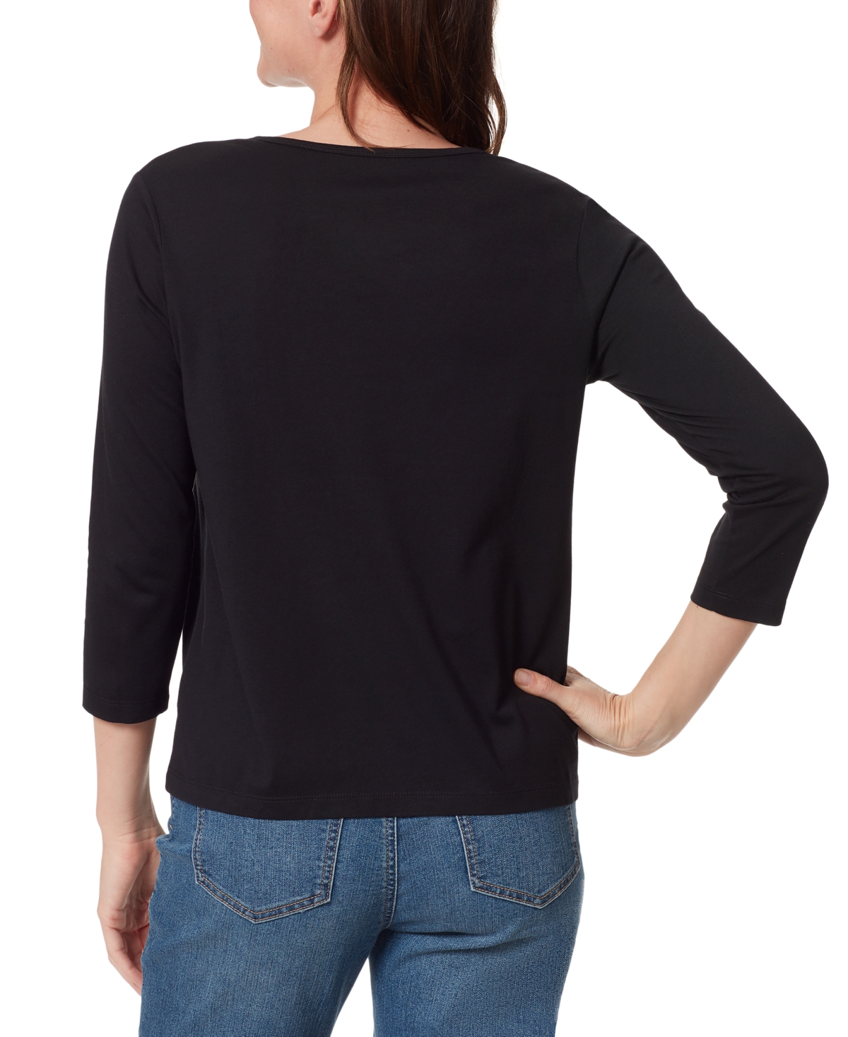 Gloria Vanderbilt Women's Amanda Boat Neck T-Shirt