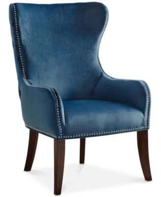 madison park lea dark blue accent chair