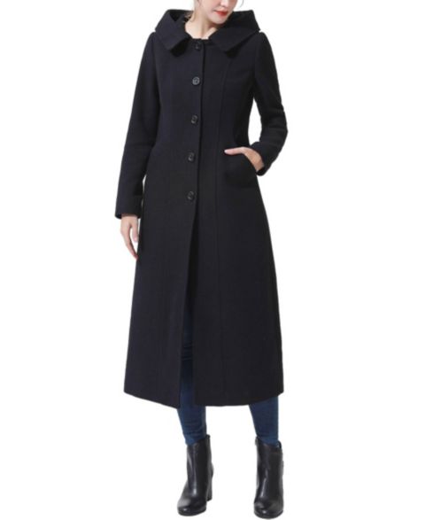 Женские куртки BGSD Hooded Wool Blend Long Coat