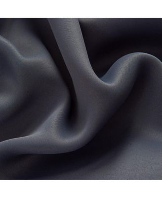 Anchorage Blackout Single Grommet Curtain Panel Pair - 54x63", Charcoal