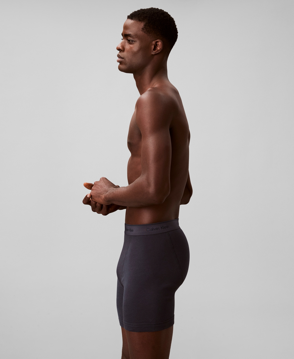 Calvin Klein Men's 3-pack Cotton Classics Boxer Briefs Underwear In Black