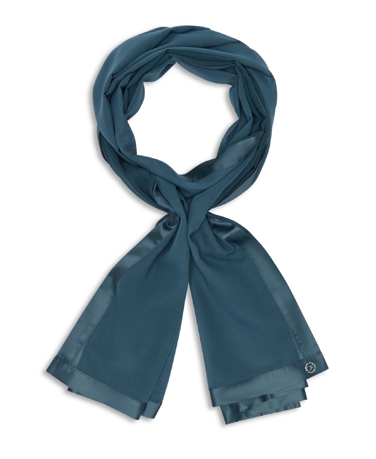 Calvin Klein Elegant Satin-Trim Chiffon Evening Wrap