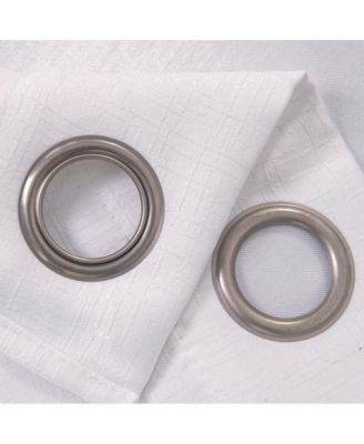 Lynx Matte Embossed Blackout Grommet Single Panel 52x95", White