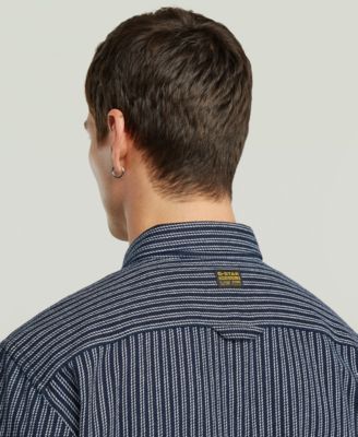 Men's Stripe Button-Up Regular-Fit Shirt