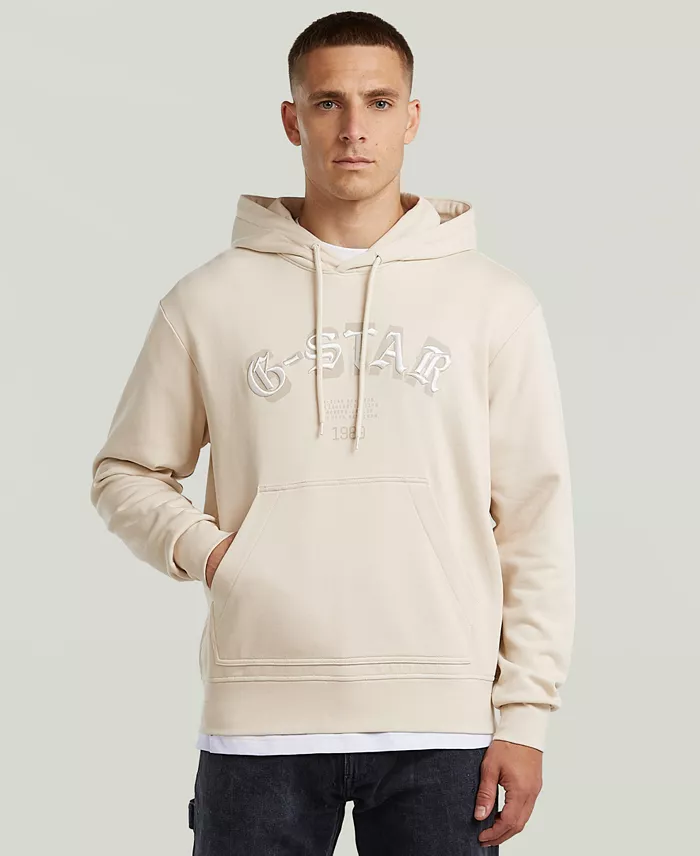Men's Embroidered Logo Graphic Hoodie