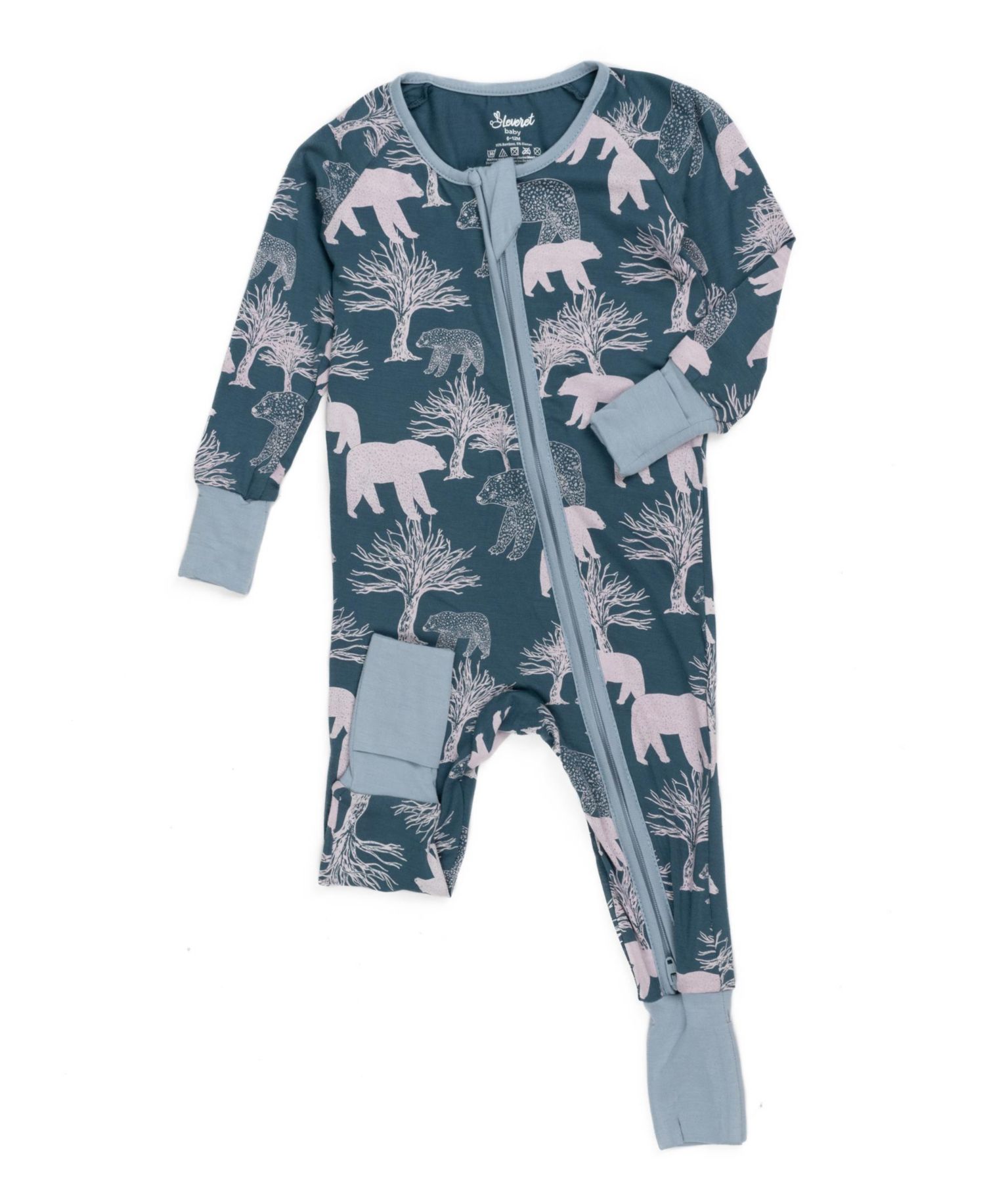 Toddler One Piece Viscose from Bamboo Holiday Pajamas