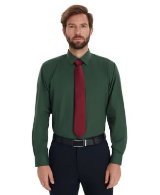 Men's Solid Regular-Fit Dress Shirt, Macy's Exclusive