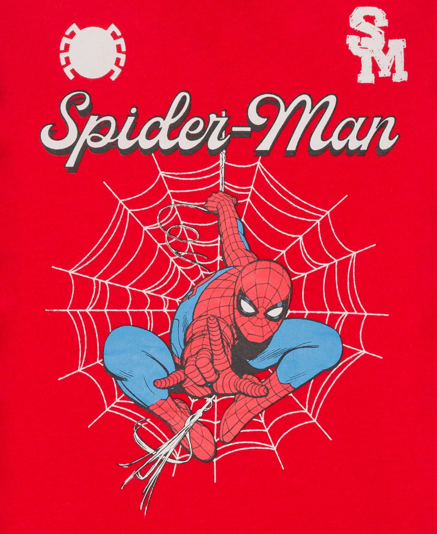 Свитшот Spider-Man Crewneck Long-Sleeve Sweatshirt для мальчиков-малышей, цвет: Красный — фото 3