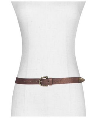 Women's 25mm Metallic Suede Belt