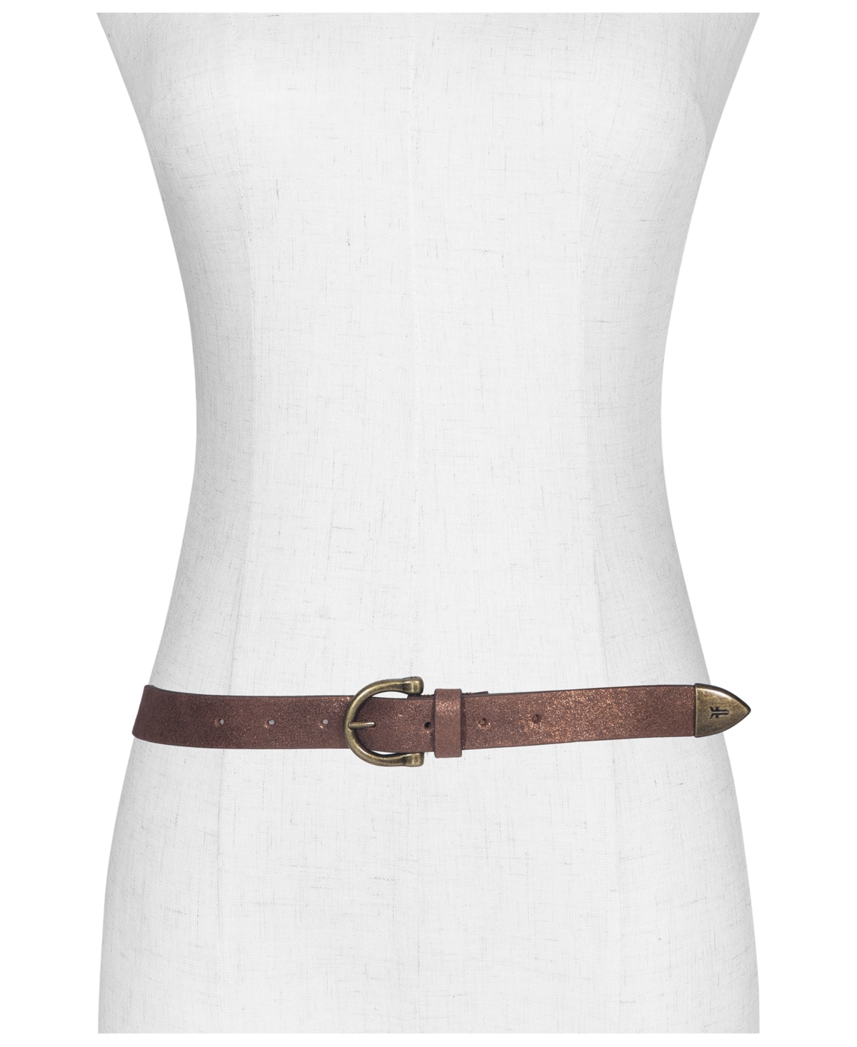 Frye Women's 25mm Metallic Suede Belt