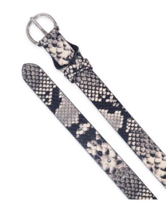 Women's 25mm Snake Leather Belt