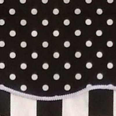 Dotty Style High Quality 3" Rod Pocket Valance by RLF Home
