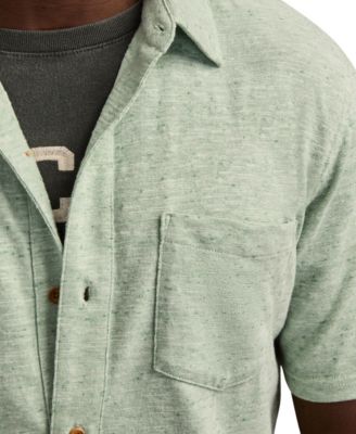 Men's Short-Sleeve Linen Knit Shirt