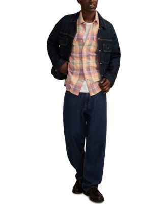 Men's Big Slub Plaid Shirt