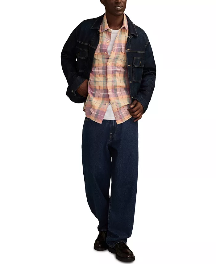 Men's Big Slub Plaid Shirt - thumbnail 5