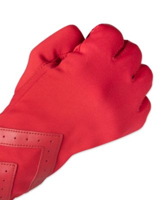 Women's Spandex Touchscreen Gloves with Chevron Detail