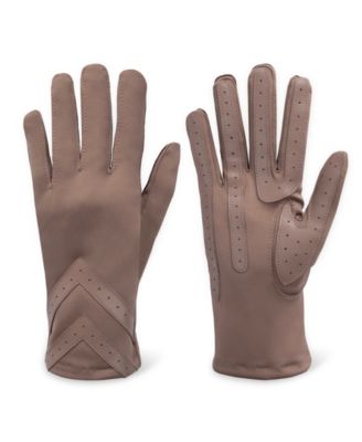 Women's Spandex Touchscreen Gloves with Chevron Detail