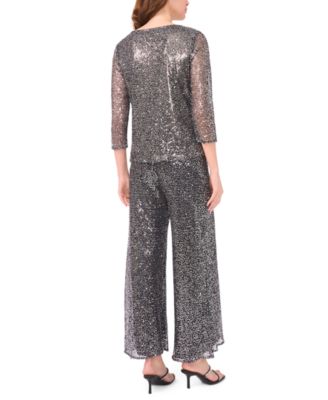 Women's Sequin Pull-On Pants