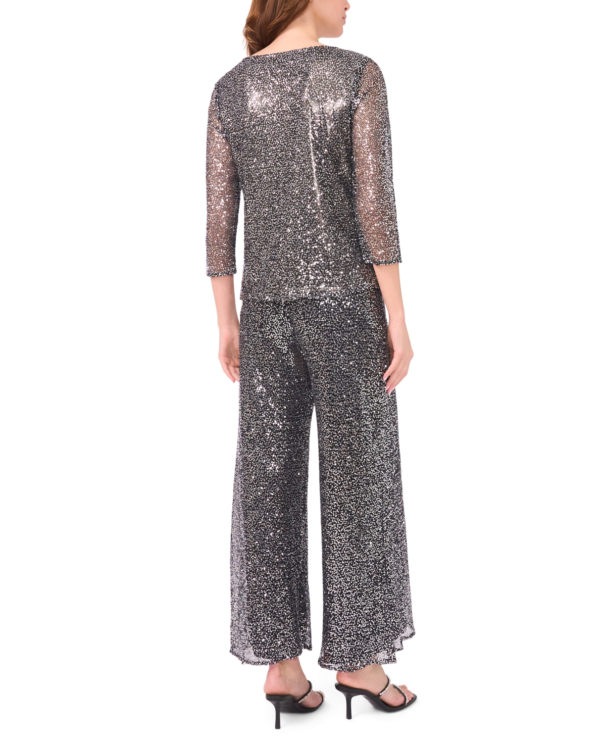 Msk Women's Sequin Pull-on Pants In Multi